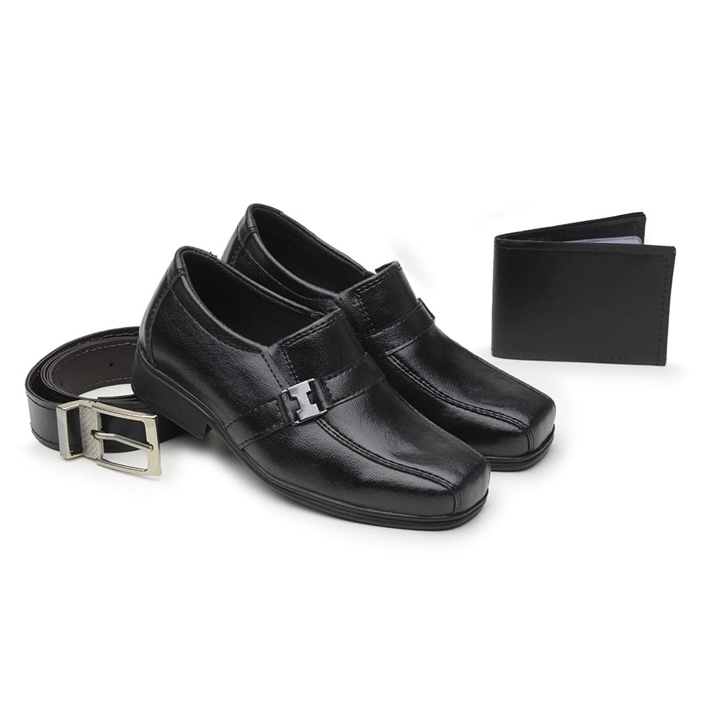 Sapato Masculino Social Infantil Pajem, Colégio 625 KIT