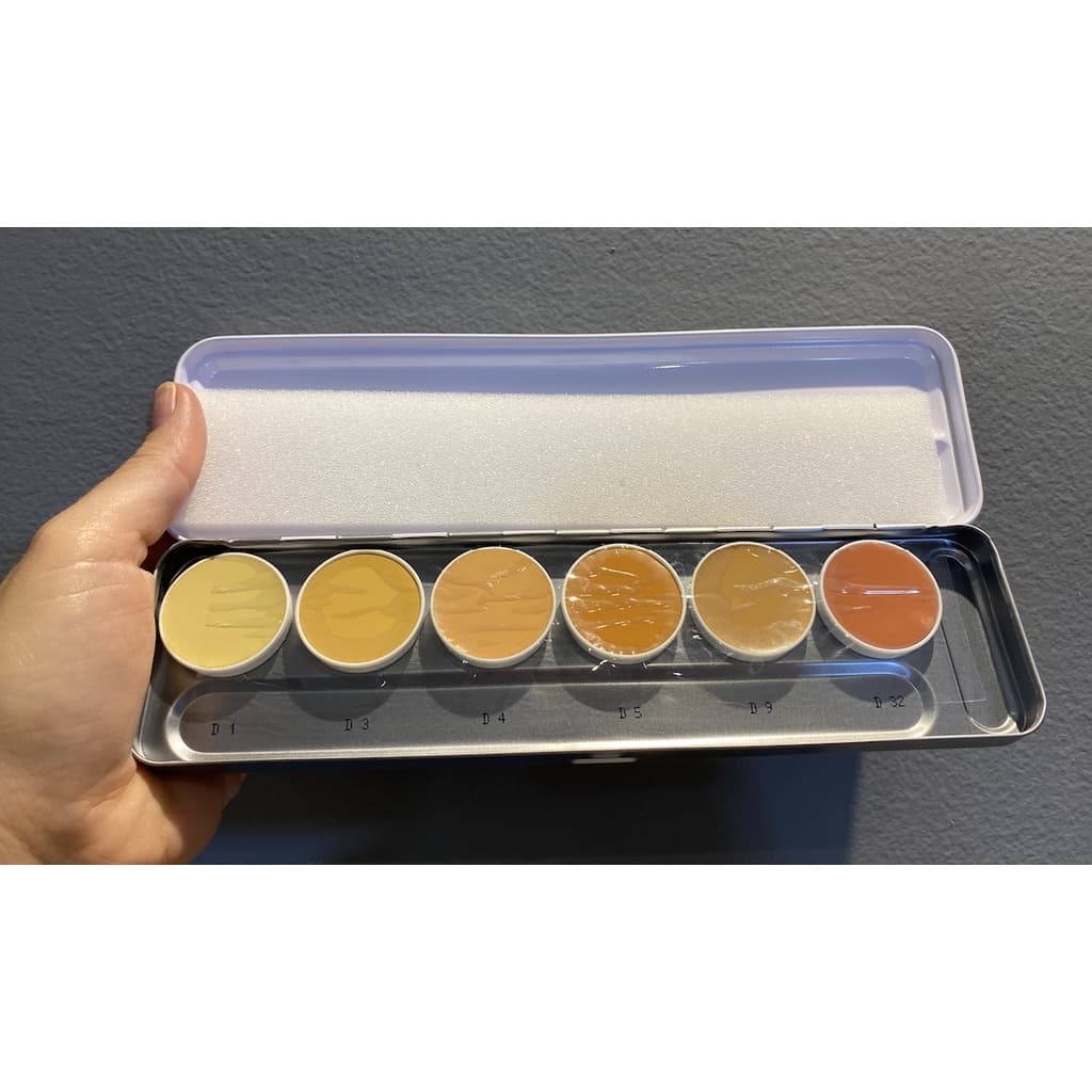 Paleta Corretivo Kryolan - 6 Cores Modelo H