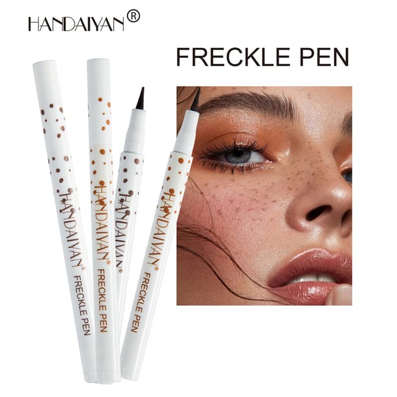 HANDAIYAN atural Lifelike Freckle Pen Soft Brown Freckle Pen Makeup Waterproof Dot Spot Pen