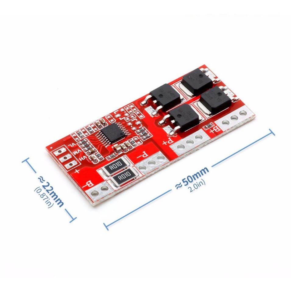 Placa Proteção Carregador Pcb 4s 30a Bms Com Balanceamento Bateria li-ion lipo 18650