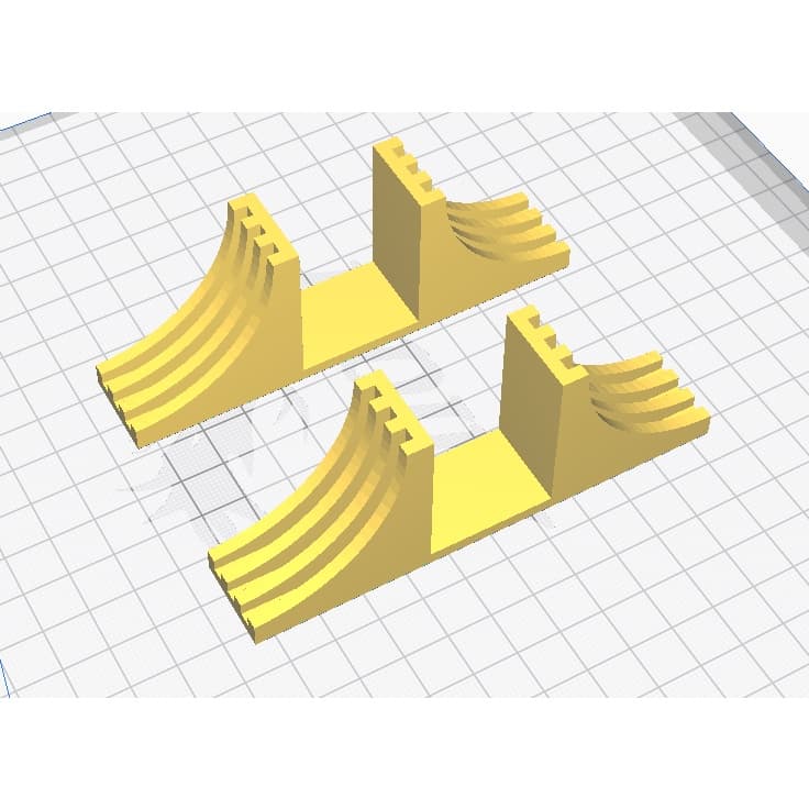 Kit Suporte para Console PS2 Slim - Modelo com Ranhuras - Impressão 3D