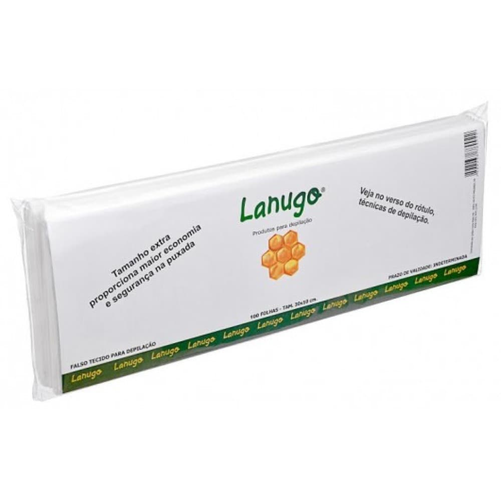 Papel para Depilação Tecido TNT com 100 folhas Lanugo