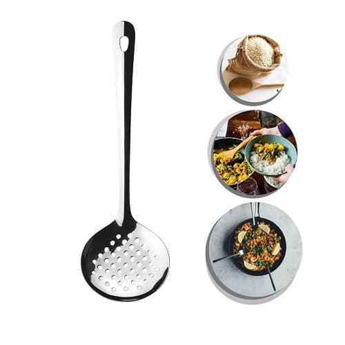 Escumadeira De Inox Para Frituras Colher Escumadeira De Cozinha
