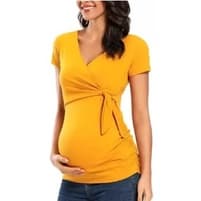 Blusa Gestante, Amamentação Com Amarração