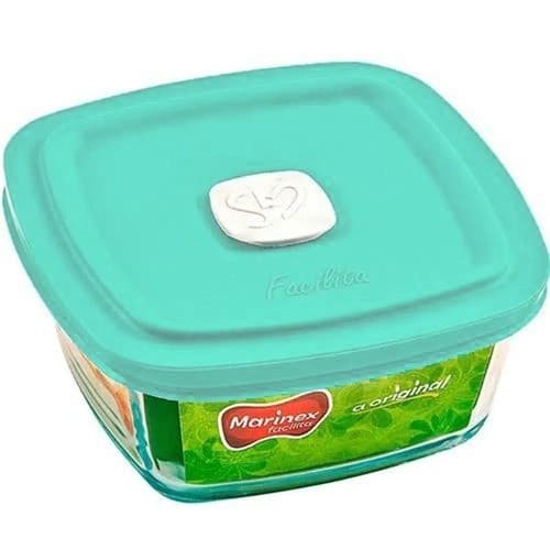 Pote Vidro 500 ML c/ Tampa Facilita Vap Marinex.