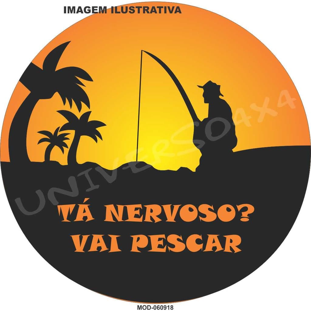 Capa Estepe Ecosport Pescaria Tá Nervoso M-060918 Crossfox Aircross Tr4 Jimny Doblo Troller Jeep