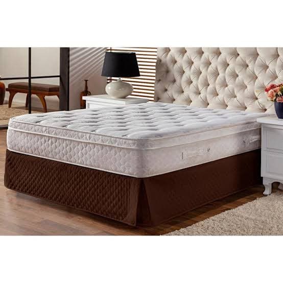 Mega Promoção Saia Box Matelada Solteiro 0.30 Cm De Altura Marrom