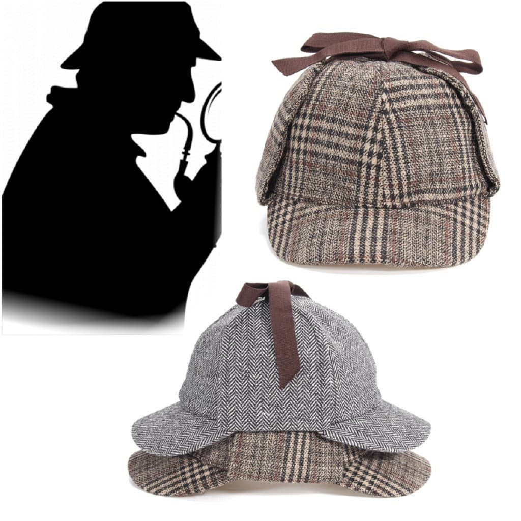 Unisexo Homens Mulheres Sherlock Holmes Cosplay Chapéus De Deerstalker Orelha De Algodão Pikachu Boné De baseball