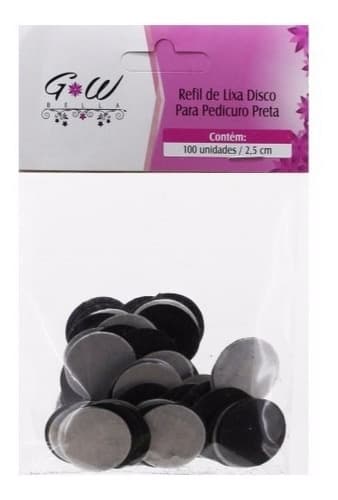 Refil Lixa Preta Pedicuro Adesiva Taiff Disco 50 100 150 200 Unidades