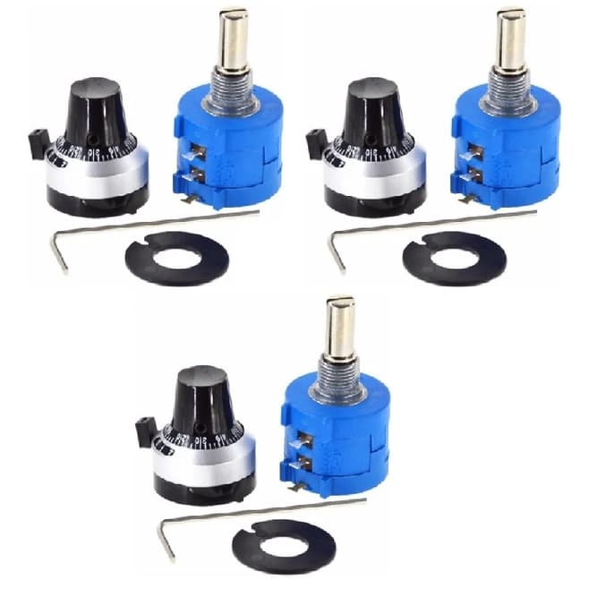 Potenciometro Multivoltas Mod. 3590s 10k Ohms (KIT C/3 PÇS)