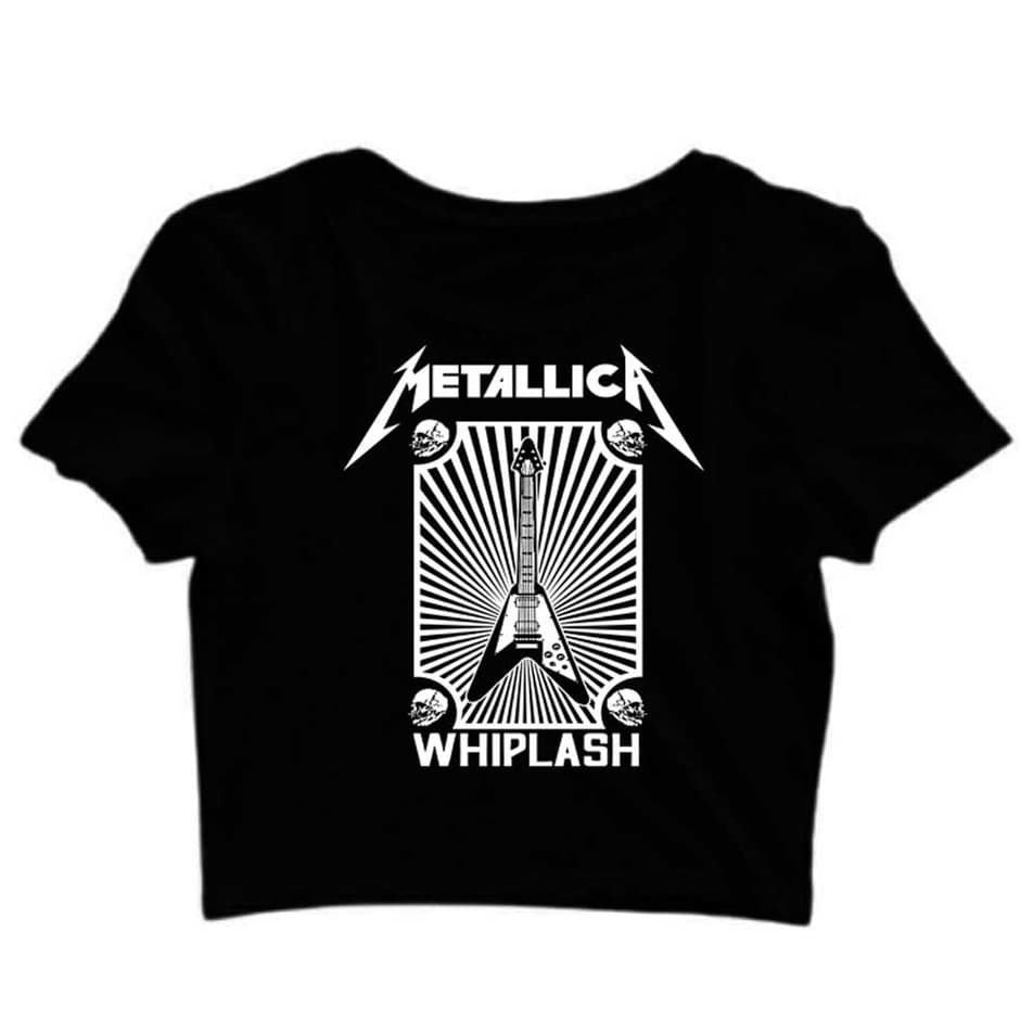 CROPPED classica banda rock metalica Rock Roll Style