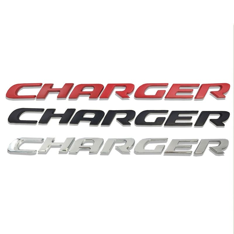 Para Dodge Charger SRT R/T Hellcat 3D Metal Adesivo De Carro Emblema Traseiro Tronco Tampa Logotipo
