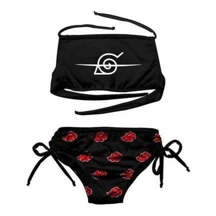 Biquini Infantil Akatsuki Renegados Cropped 3d Full Print