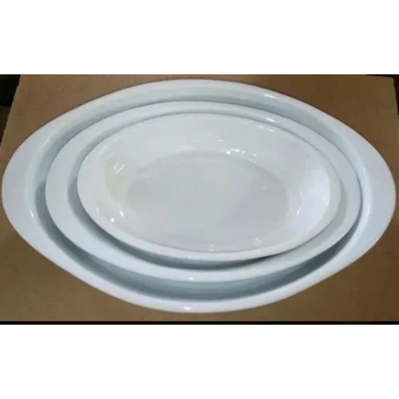 kit com 03 travessa em porcelana