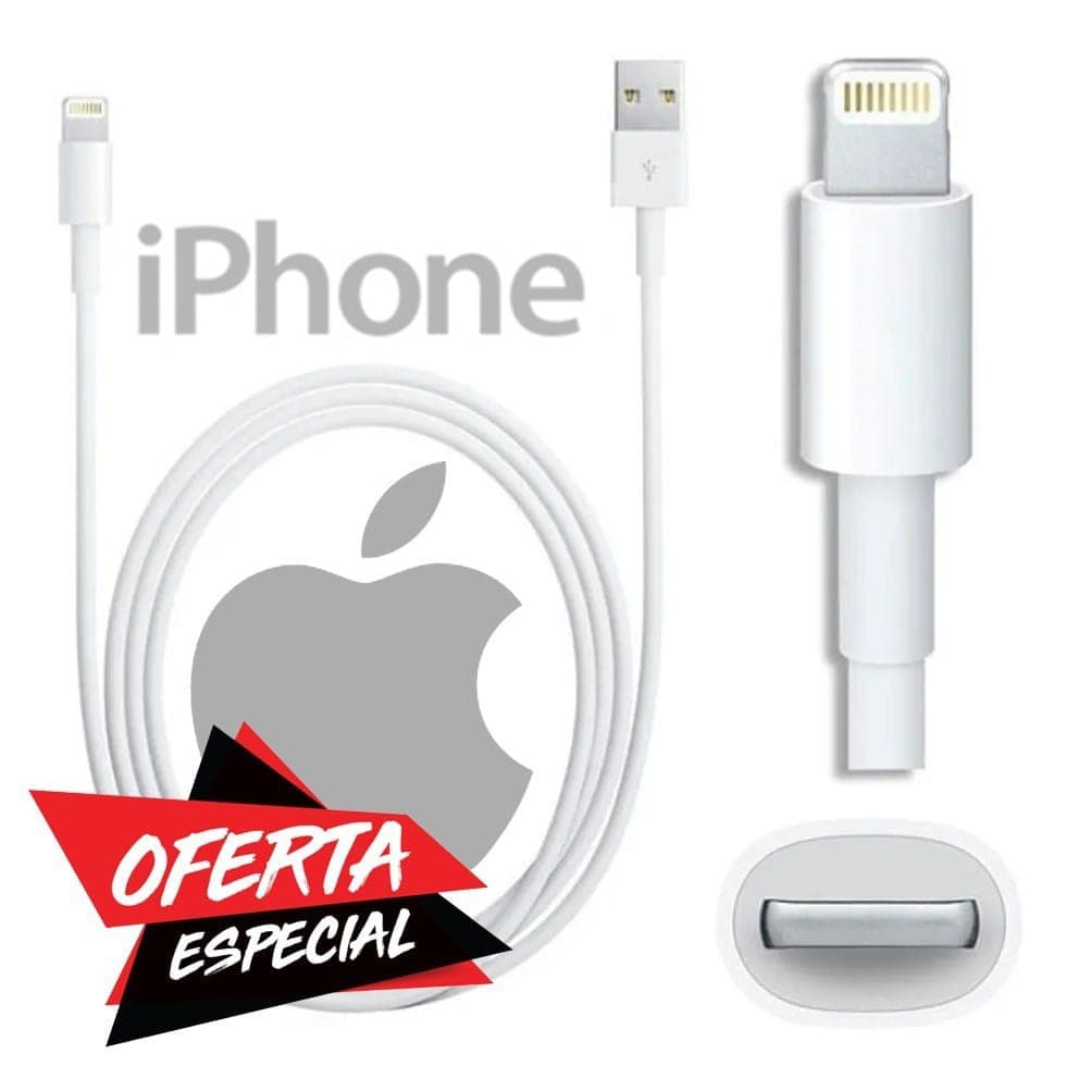 Cabo lightning USB Para iPhone 5 6 7 8 Plus S X Xr Xs Carregador Turbo Power 1mt
