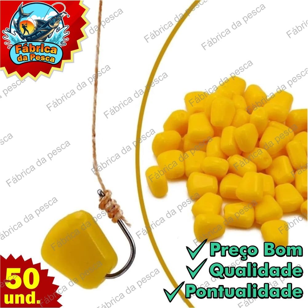 Isca Artificial Pesca Milho em Silicone Iscas Artificiais para Pesca de Tilápia Lambari Piau