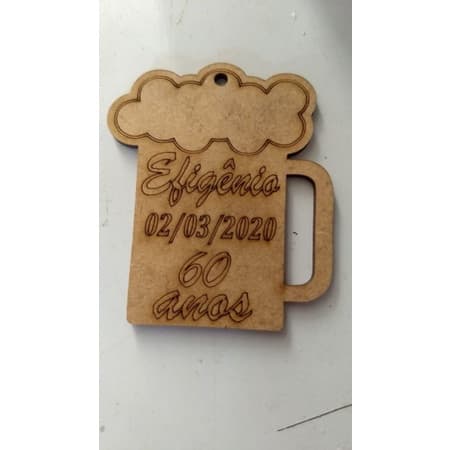 kit com 10 chaveiros personalizados mdf cru 3mm