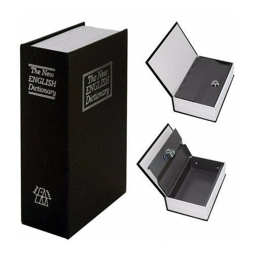 Cofre Camuflado Formato Livro Dicionário 2chaves Porta Joias