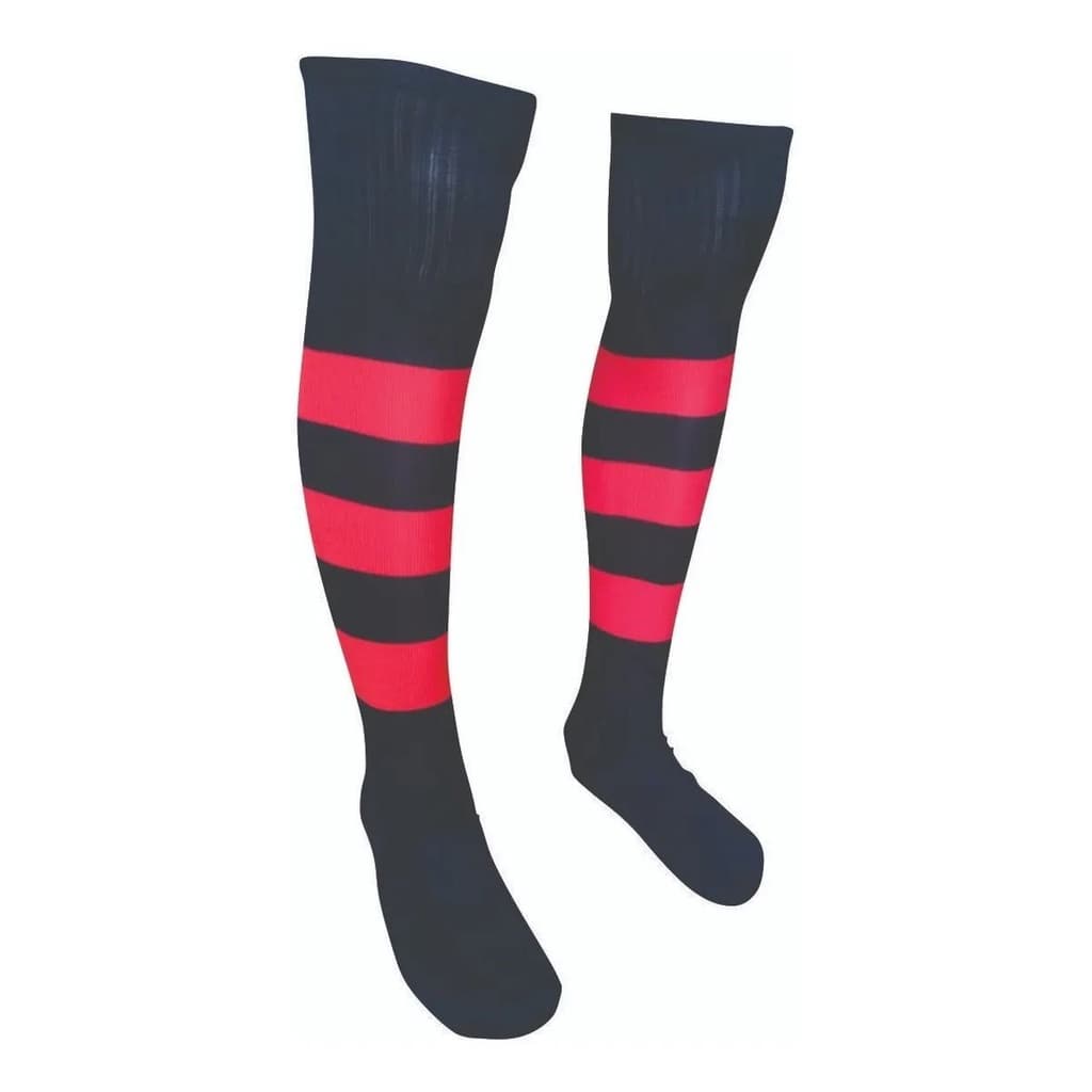 Kit 10 Pares Meião Futebol Listrado Adulto Tamanho 38-43 escolha a cor