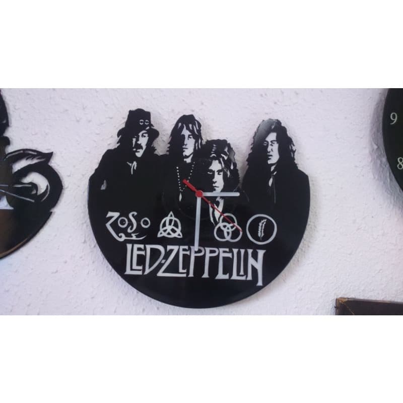 relógio de disco de vinil led-zeppelin relógio de parede bandas