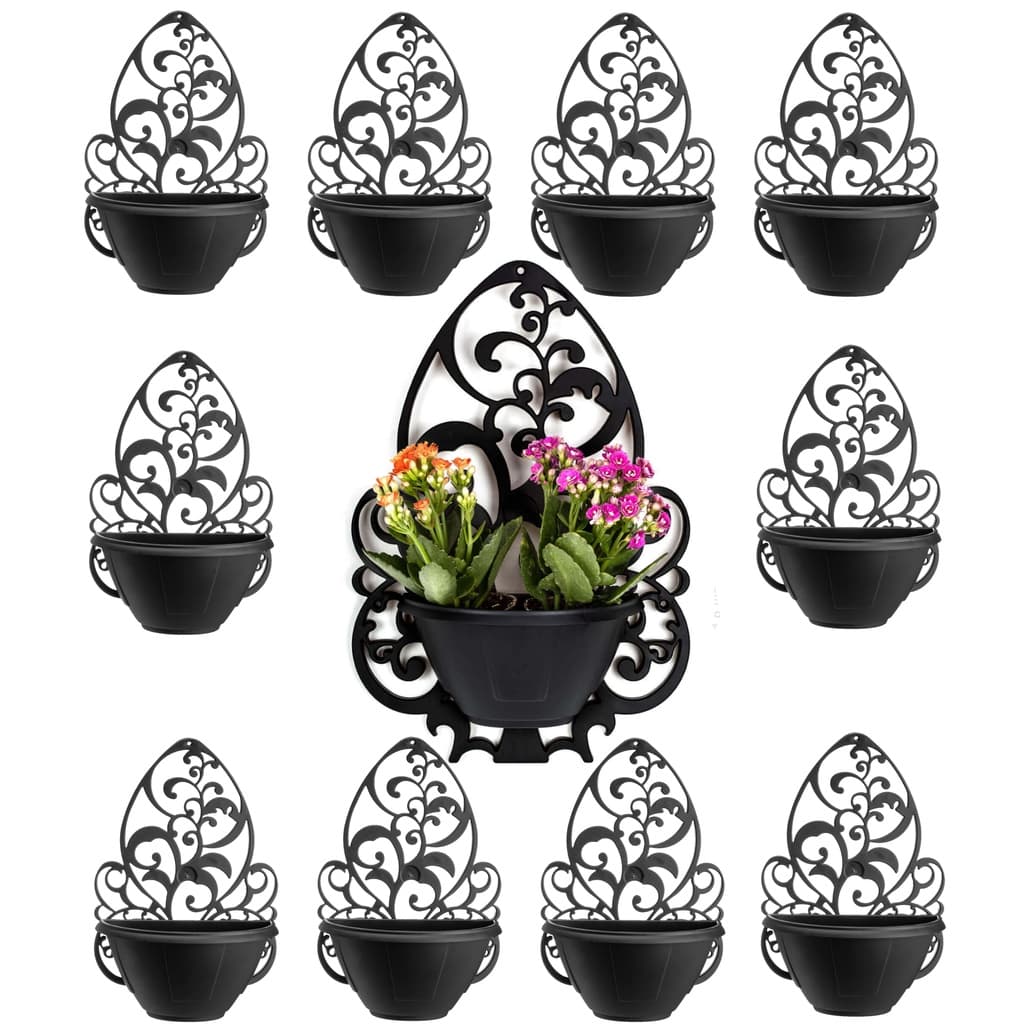 10 vasos arandela parede mini 450 ml suculentas - vaso provençal