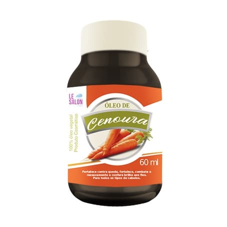 Óleo De Cenoura Para Cabelo 60ml 100% VEGETAL Le Salon Pro