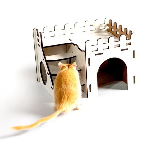 Brinquedo Casinha De Hamster Castelinho 2 Andares