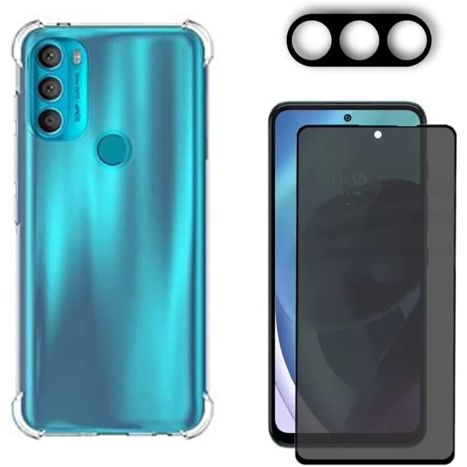 Capa Capinha Compatível Com Moto G71 5G + Película 3D Privacidade + Película de Câmera