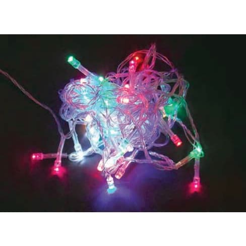 Pisca Luz De Natal 50 Leds 8 Funções 5m Colorido 127v 19066