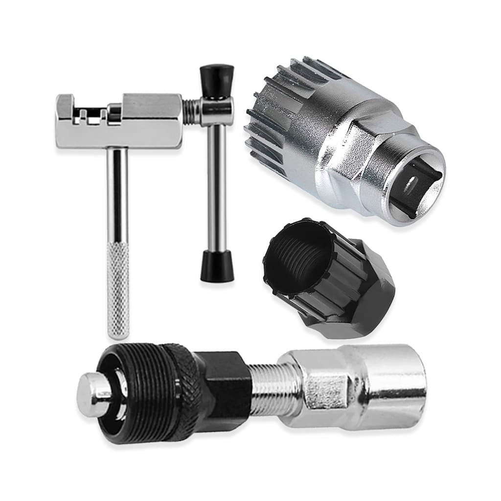 Kit Ferramentas Bicicleta Chaves Reparo Extrator Corrente Tira Gomo R-21