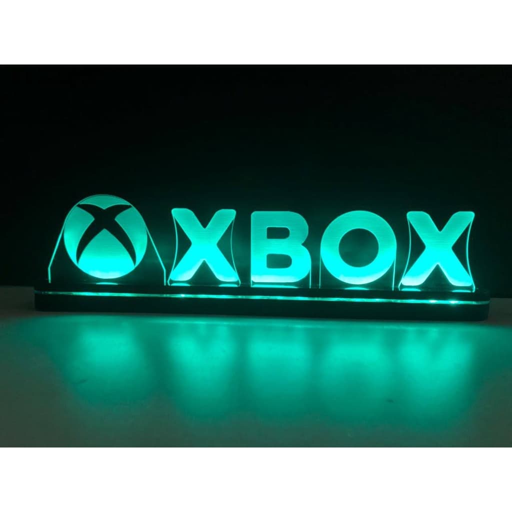 Abajur Luminária Xbox Símbolo Gamer