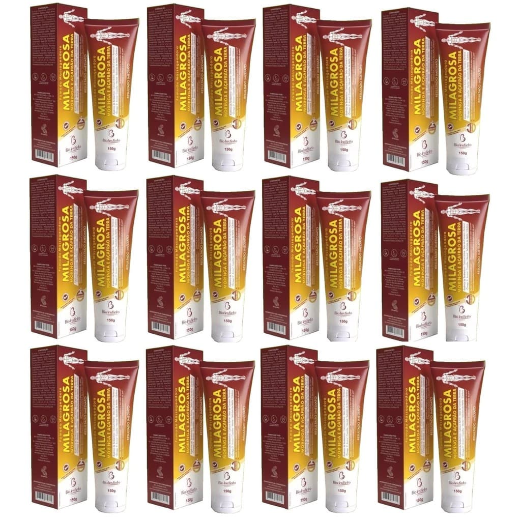 Kit 12 Pomada Massageadora Milagrosa 150g - Bio Instinto