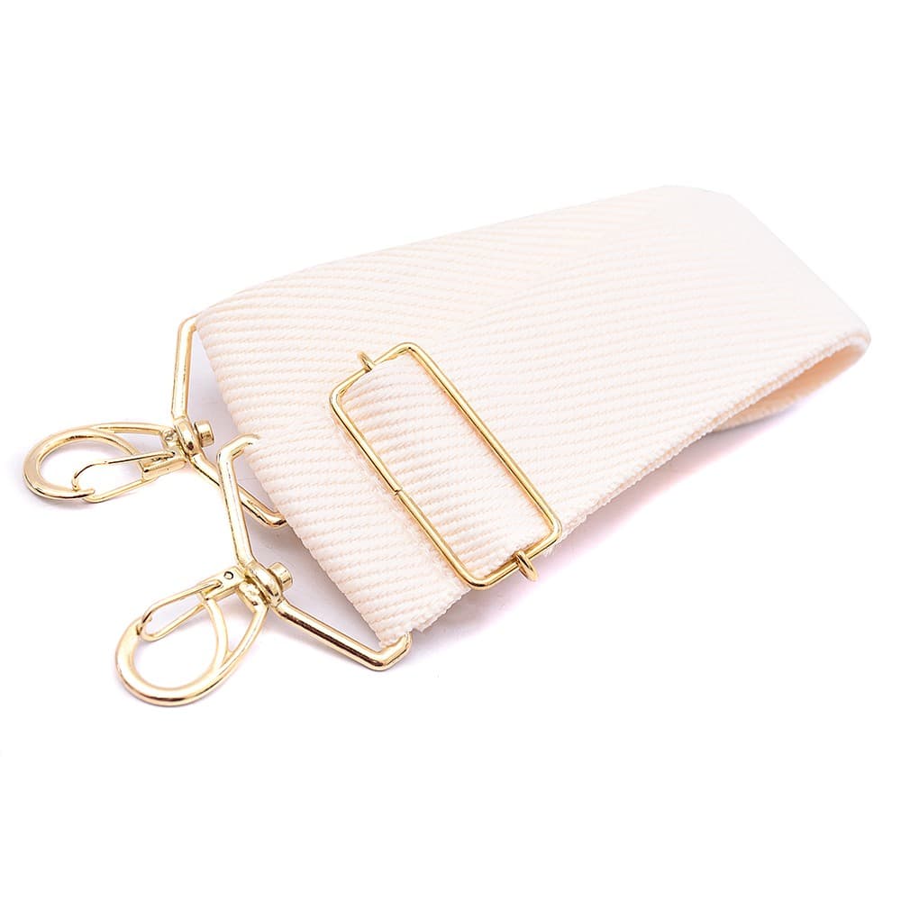 Alça de Bolsa Fita de Gorgurão Regulável Transversal Tiracolo Ombro Metal Dourado Colorida Bolsa Feminina