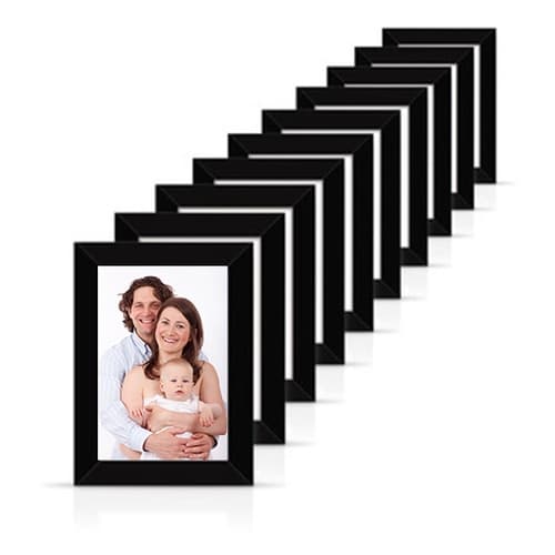 Quadro Porta Retrato Moldura para Fotos 10x15cm 10pçs com Vidro