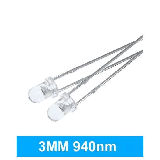 kit 2 LED INFRAVERMELHO 940nm p CENTRAL controle longa distância JFA STETSOM