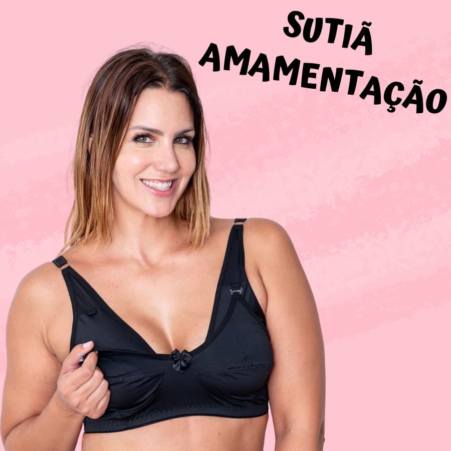 Kit Sutia 2 Peças  Amamentação em Reforçado em Microfibra