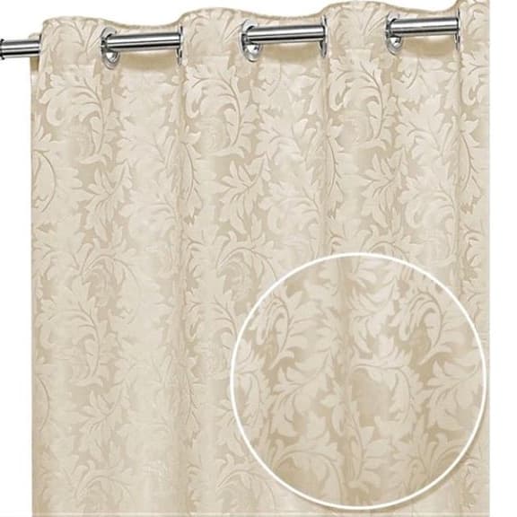 Cortina Cetim Jacquard  para  Janela  3,00 M X 1,80M