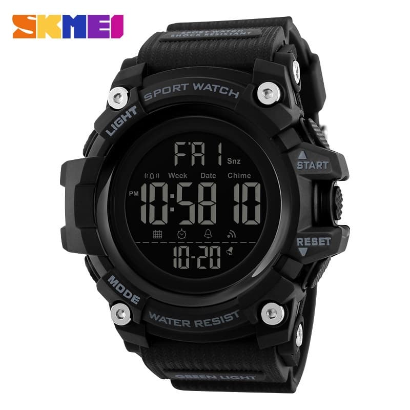 Skmei 1384 Relógio Esportivo Masculino Multifuncional led Com Contagem Regressiva/Camuflagem/Militar/Moderno