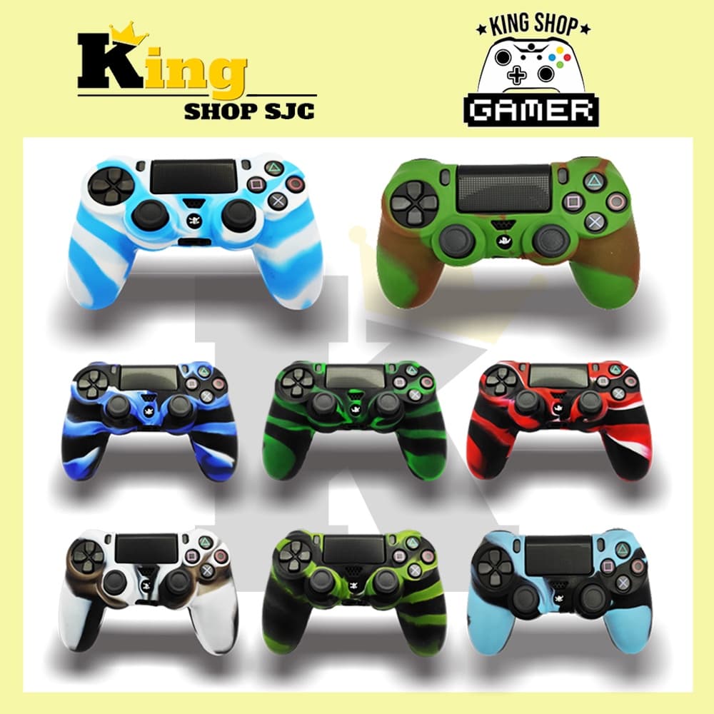 Capa de Silicone para Controle Ps4 Padrão Case Proteção Dualshock Playstation Ps4