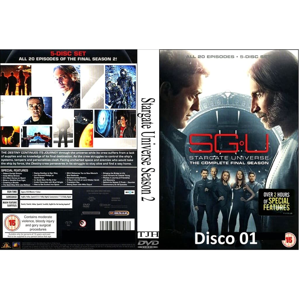 Dvd Stargate Universe - 2ª Temporada Completa - Legendado - 03 Discos
