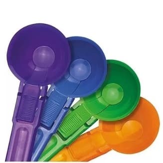 Kit Colher Concha De Sorvete com Alavanca Ejetor de Bola Plástico Alta Resistência 18 Cm Prática