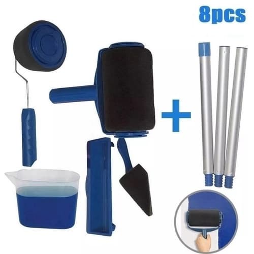 Kit Rolo De Pintura Mágico Para Pintura S/ Sujeira Prático Pinta Fácil