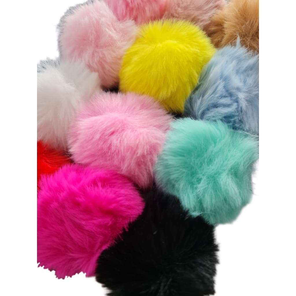 Pompom Pelúcia Bola Artesanato Grande 70mm