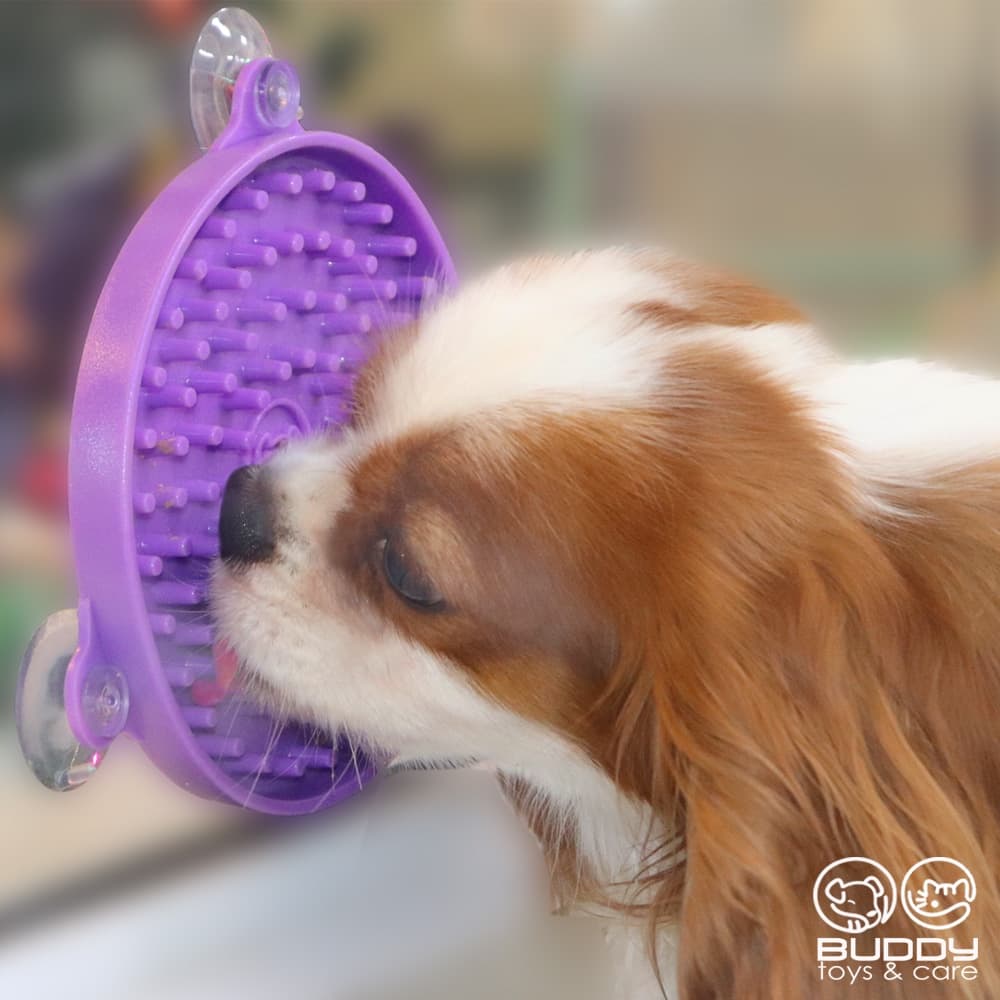 Comedouro lento para alimentos pastosos ou congelados buddy lambe para cães buddy toys