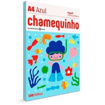 Papel Sulfite Chamequinho Coloridas 75gr A4 21x29,7cm 100 FL Chamex