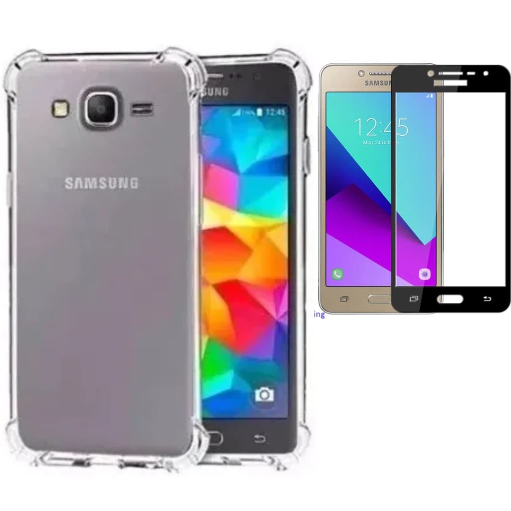 Capa para Samsung Galaxy J2 Prime G532 + Película vidro 3D - Capinha Transparente Bordas Impacto