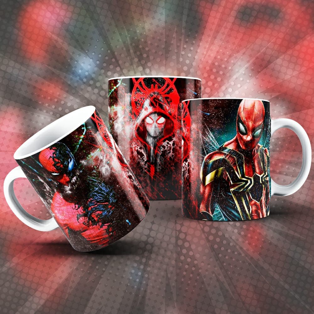CANECA DE PORCELANA HOMEM ARANHA - CANECA PERSONALIZADA EXCLUSIVA