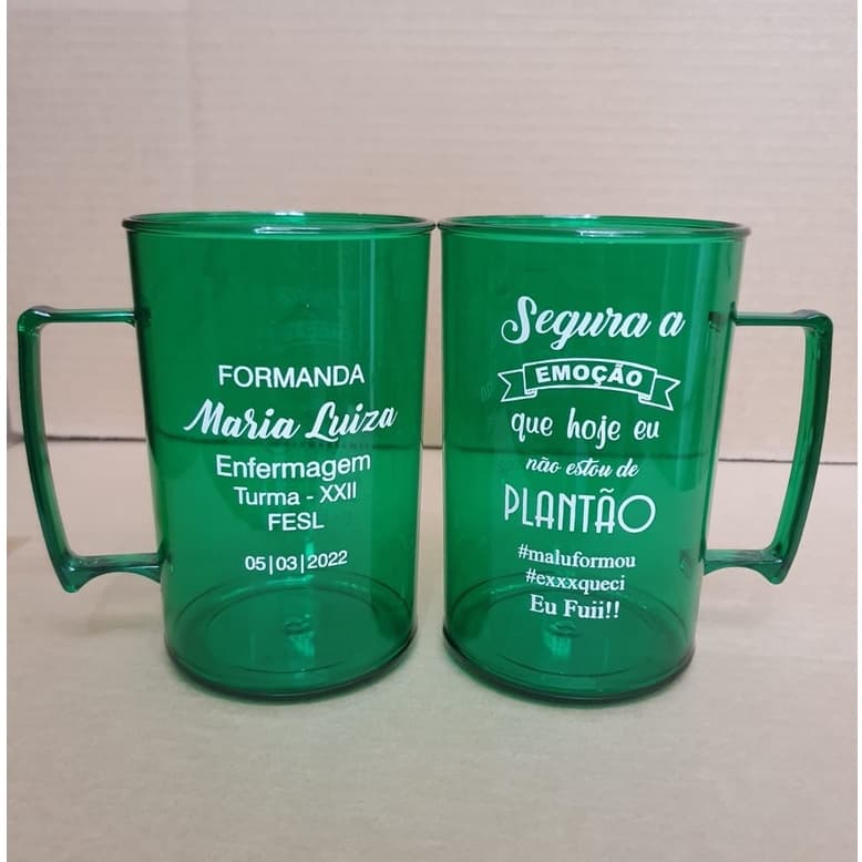 Kit 100 Canecas de Chopp Personalizadas 450ml