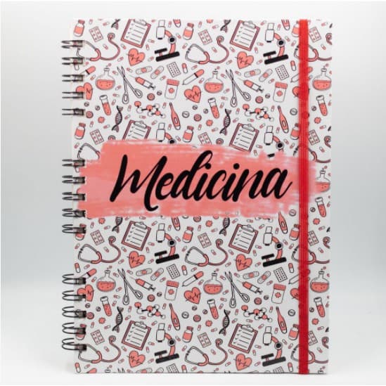 Caderno Profissão Medicina Colorido.