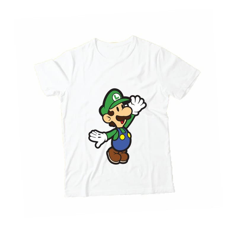 Camiseta Luigi Super Mario Personalizada